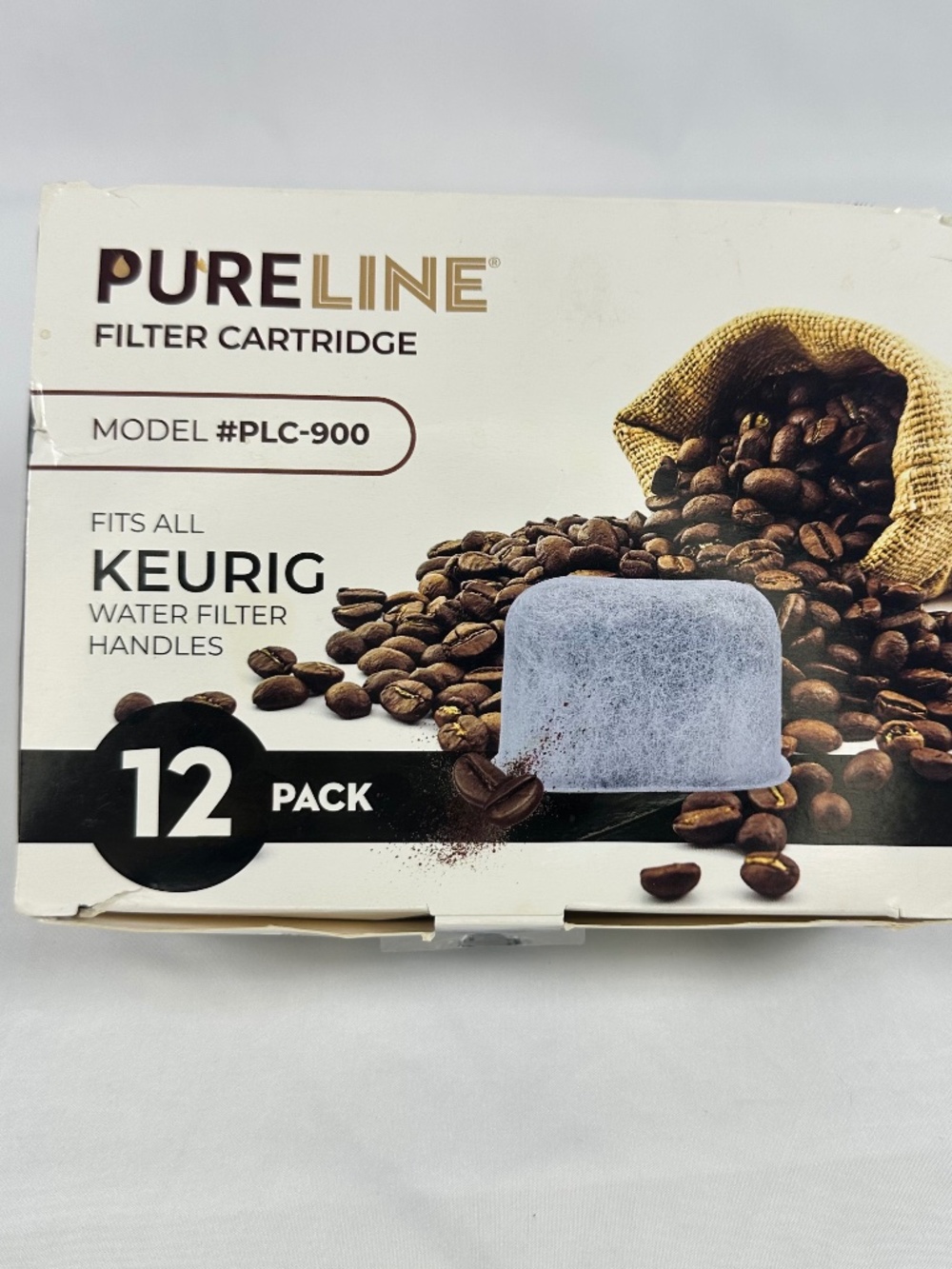 Pureline Filter Cartridge fits ALL Keurig Filter Handles Model#PLC-900.  ONLY 9
